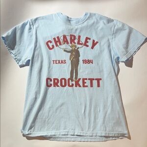 Charley Crockett Texas 1984 Light Blue T-Shirt